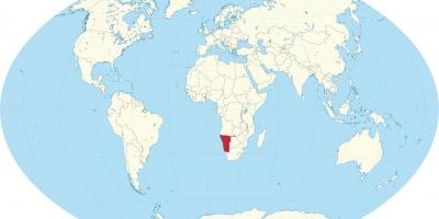 Namíbia localização no mapa